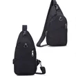 Waterproof Crossbody Sling Bag With USB Charger | https://www.bestnamebadges.com