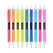 Union Printed - Ellis Frosted Translucent Stick Click Pen | https://www.bestnamebadges.com