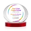 Sheraton VividPrint™ Award on Base - Red | https://www.bestnamebadges.com