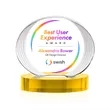 Sheraton VividPrint™ Award on Base - Gold | https://www.bestnamebadges.com