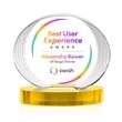 Sheraton VividPrint™ Award on Base - Gold | https://www.bestnamebadges.com