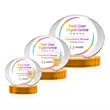 Sheraton VividPrint™ Award on Base - Amber | https://www.bestnamebadges.com