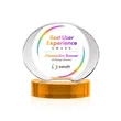 Sheraton VividPrint™ Award on Base - Amber | https://www.bestnamebadges.com