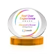 Sheraton VividPrint™ Award on Base - Amber | https://www.bestnamebadges.com