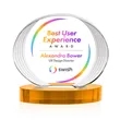 Sheraton VividPrint™ Award on Base - Amber | https://www.bestnamebadges.com