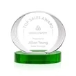 Sheraton Award on Base - Green | https://www.bestnamebadges.com