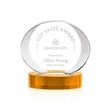 Sheraton Award on Base - Amber | https://www.bestnamebadges.com