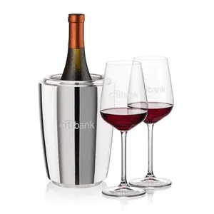 Pescara Wine Cooler & Elderwood Wine Set | https://www.bestnamebadges.com