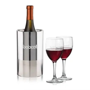 Catania Wine Cooler & Carberry Wine Set | https://www.bestnamebadges.com
