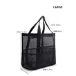 Large Mesh Beach Bag | https://www.bestnamebadges.com