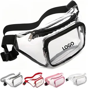 Clear Fanny Pack With Adjustable Strap Stadium Approved | https://www.bestnamebadges.com