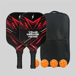 Fiberglass Pickleball Paddle Set  | https://www.bestnamebadges.com