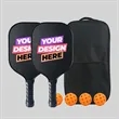 Carbon Fiber 3K-T700 Pickleball Paddle Set  | https://www.bestnamebadges.com