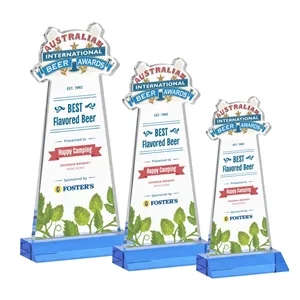 EdgeCraft VividPrint™ on Mitered Base-Sky Blue (via Air) | https://www.bestnamebadges.com