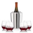 Pescara Wine Cooler & Garland Stemless Wine Set | https://www.bestnamebadges.com