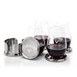 Baldoni Coasters & Boston Stemless Wine Set | https://www.bestnamebadges.com