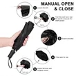 43" Arc Manual Folding Portable Umbrella | https://www.bestnamebadges.com