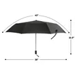 43" Arc Manual Folding Portable Umbrella | https://www.bestnamebadges.com