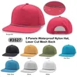 5 Panel Water Proof Nylon Hat w/Laser Cut Mesh Back | https://www.bestnamebadges.com