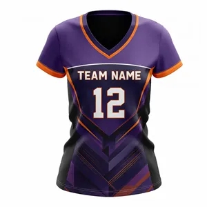 Women's Sublimated Football Fanwear Jersey Mesh Siding 280GS