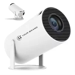 Compact Cylinder-Shaped Projector for Home & Outdoor Use