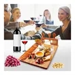 Bamboo Board Set with 4 Cheese Knives | https://www.bestnamebadges.com