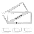 Stainless Steel License Plate Frame With Screw Kit | https://www.bestnamebadges.com