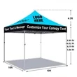 Custom 10x10 Canopy Tent with Logo for Outdoor Events | https://www.bestnamebadges.com