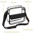 Clear Crossbody Messenger Shoulder Bag With Adjustable Strap | https://www.bestnamebadges.com