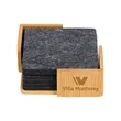 Redmond 6pc Recycled Felt Coaster Set | https://www.bestnamebadges.com