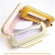 Pu Leather Clear Makeup Bag | https://www.bestnamebadges.com