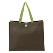 Melbourne Natural Jute Tote | https://www.bestnamebadges.com