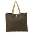 Melbourne Natural Jute Tote | https://www.bestnamebadges.com