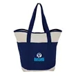 Myrtle Natural Canvas Tote | https://www.bestnamebadges.com