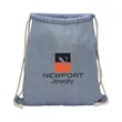 Huron Recycled Cotton Drawstring Tote | https://www.bestnamebadges.com