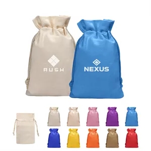 8.3"x6"Small Cotton Canvas Drawstring Bag