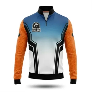 Men's Sublimated Long Sleeve Fishing Jersey Mesh165GSM