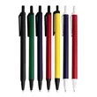 Union Printed - Alice Color Barrels Stick Click Pen w/ Clip | https://www.bestnamebadges.com