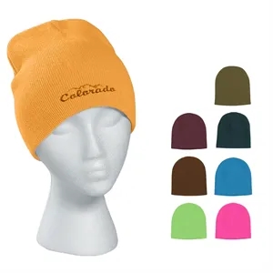 Knit Beanie Cap | https://www.bestnamebadges.com