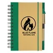 ECO-INSPIRED SPIRAL NOTEBOOK & PEN | https://www.bestnamebadges.com