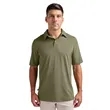 Men's Heathered Eco-Logic Stretch Polo | https://www.bestnamebadges.com