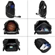 Drawstring Sports Backpack With Shoe Compartment | https://www.bestnamebadges.com
