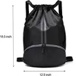 Drawstring Sports Backpack With Shoe Compartment | https://www.bestnamebadges.com