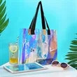 Holographic Clear PVC Tote Bag | https://www.bestnamebadges.com