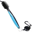 Golf Club Brush Cleaner Retractable Dual-Bristle | https://www.bestnamebadges.com
