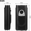Leather Cigar Case with Cutter | https://www.bestnamebadges.com
