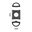 Cigar Cutter Guillotine Stainless Steel Smooth Double Blade | https://www.bestnamebadges.com