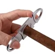 Cigar Cutter Guillotine Stainless Steel Smooth Double Blade | https://www.bestnamebadges.com