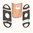 Cigar Cutter Guillotine Stainless Steel Smooth Double Blade | https://www.bestnamebadges.com
