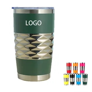 20oz Diamond Shaped Insulated Mug with Lid